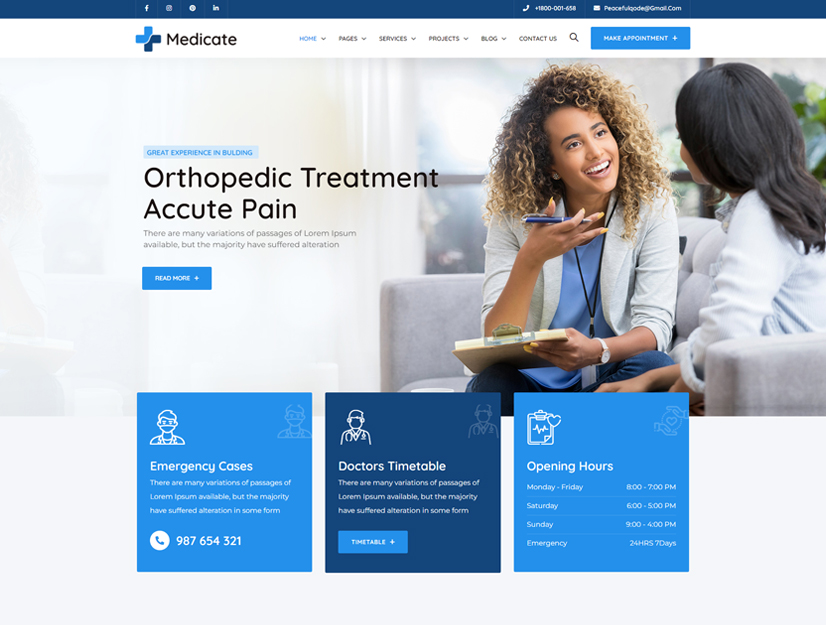 Medical Group website showcase
